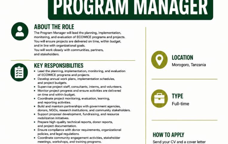 We are hiring Program manager